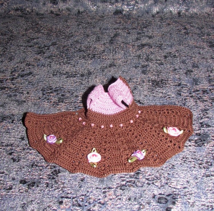 Вязаное платье на кукол Паола Рейна мини - 21 см (Paola Reina mini - 21 cm) (фото 10)