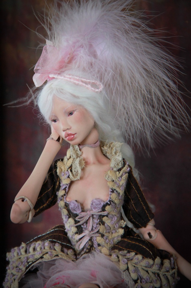 Рококо наряд для Парадиз — Авторские шарнирные куклы своими руками: лепка (фото 3)