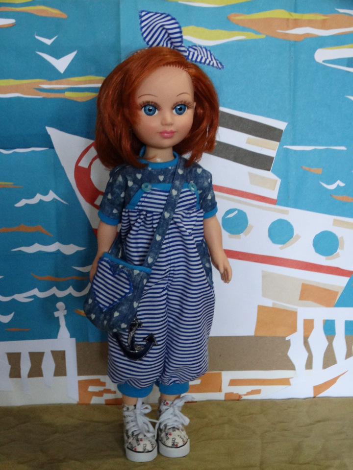 Комбезик в морском стиле. Анастасия от фабрики "Весна" (фото 9)