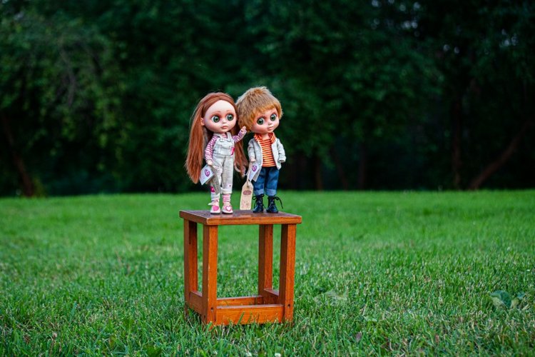 В гостях у STEPHA dolls! Biggers, Миниамигес, Вестида де Азул