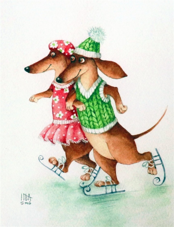 Предновогодние денёчки! Улыбнёмся вместе! Смешные таксы Инги smG