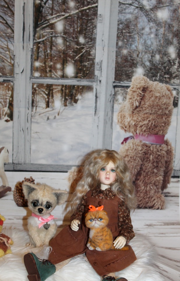 В Рождественский сочельник. Розочка в ожидании Рождества