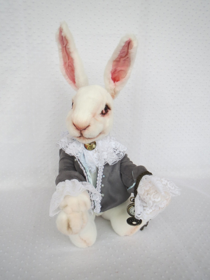 Белый Кролик — Домашние фото авторских игрушек: Тедди