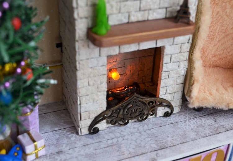 Адвент календарь с миниатюрой и освещением (фото 8)