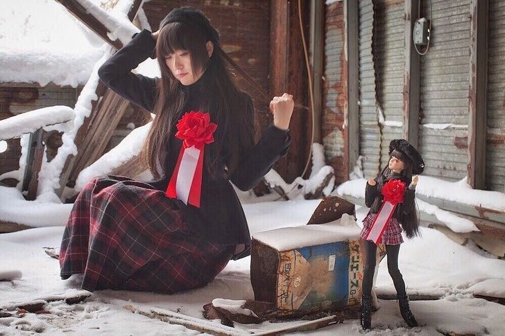 Необычный фотопроэкт Японской блогерши: Люди как куклы (фото 10)