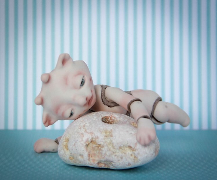 Фарфоровые тролли — Авторские шарнирные куклы своими руками: лепка