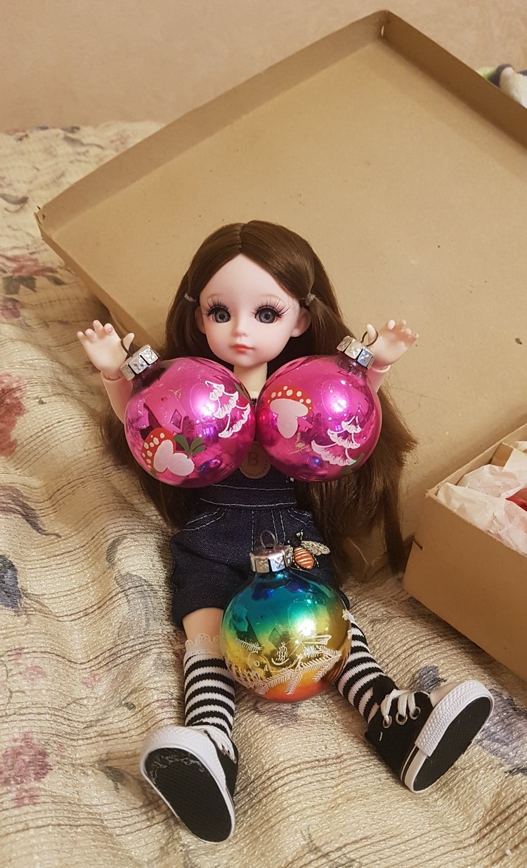 Майя и ёлочка №2 — Куклы с Алиэкспресс (Aliexpress): Китайские шарнирные