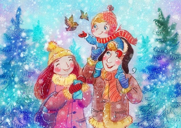 Волшебные иллюстрации — Интересное обо всем: поздравления