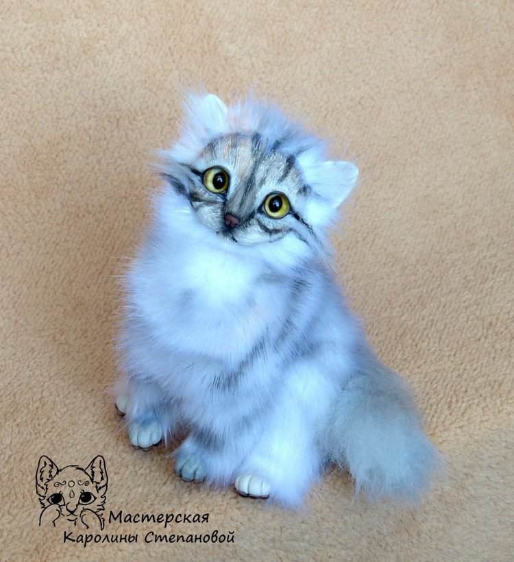 Кошечка Буся, портретная игрушка