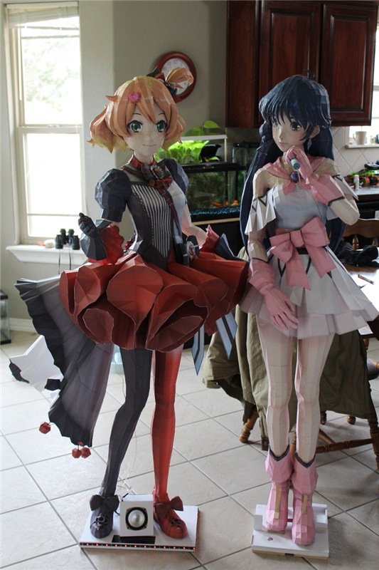 Бумажные скульптуры, papercraft