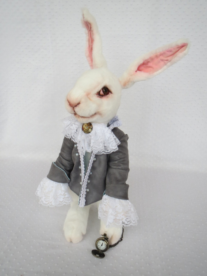 Белый Кролик — Домашние фото авторских игрушек: Тедди