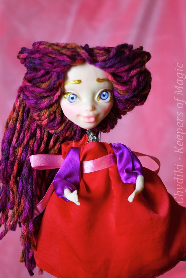 Chydiki - Fairy OOAK Art dolls, artist collectible fantasy clay toys - 6
