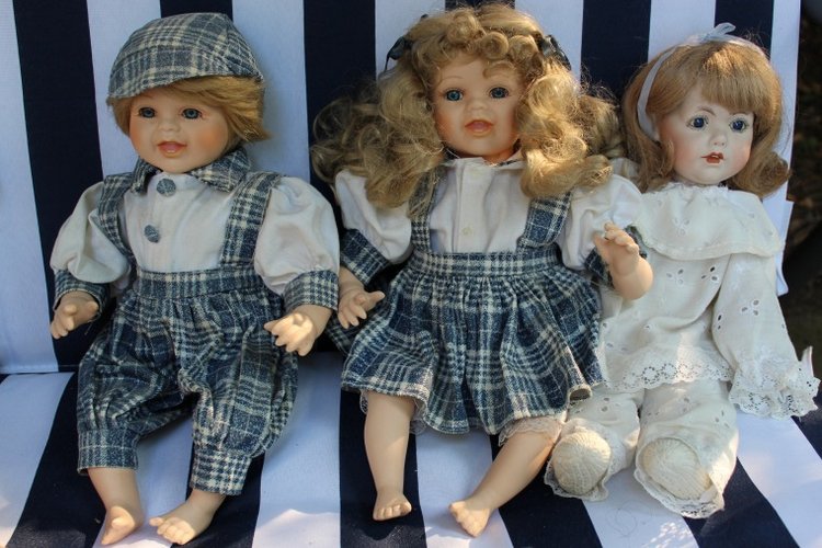 Большая коллекция Винтажных реплик с антикварных кукол - Часть 3