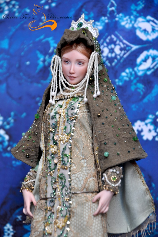 Фарфоровая шарнирная кукла Царевна-лягушка от SisterFox (фото 4)