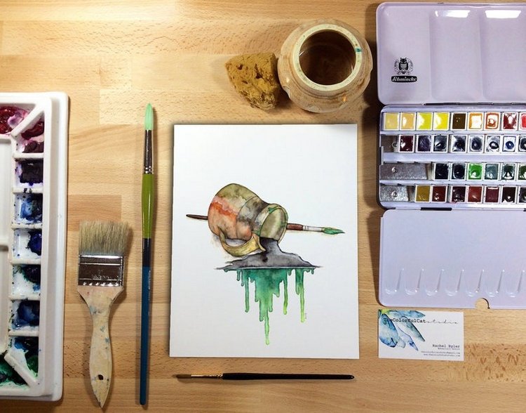 TheColorfulCatStudio - Акварельная живопись by Rachel Byler