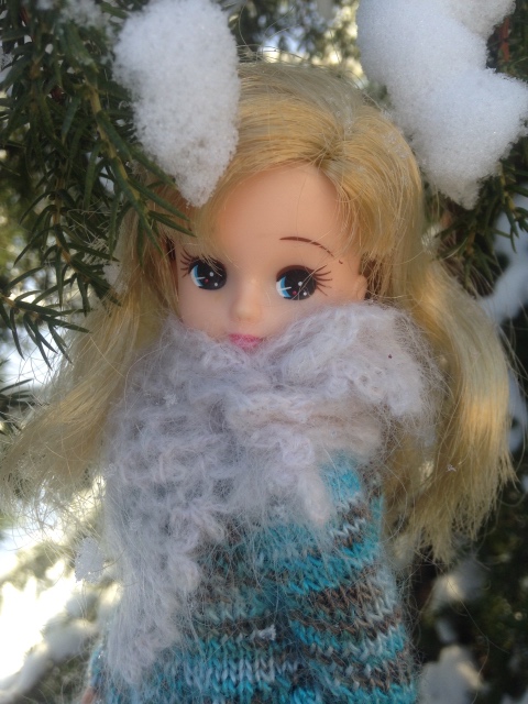 Снежная фотосессия с Licca, Takara (фото 10)