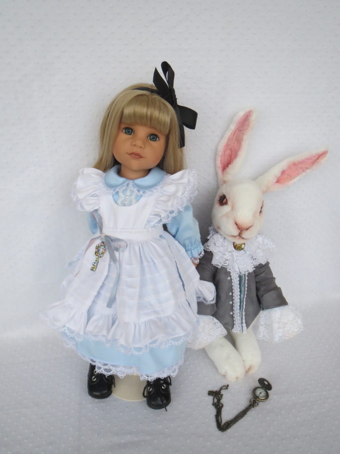 Белый Кролик — Домашние фото авторских игрушек: Тедди