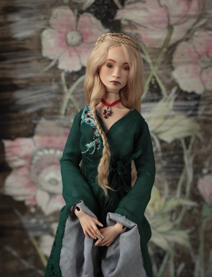 Серсея. Фарфоровая шарнирная кукла (фото 5)