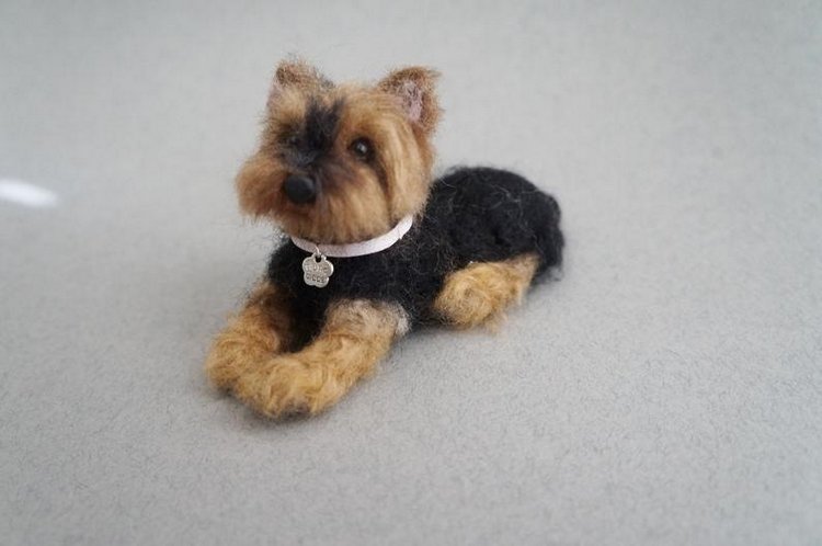JanetsNeedleFelting - Авторские войлочные скульптуры домашних животных (фото 4)
