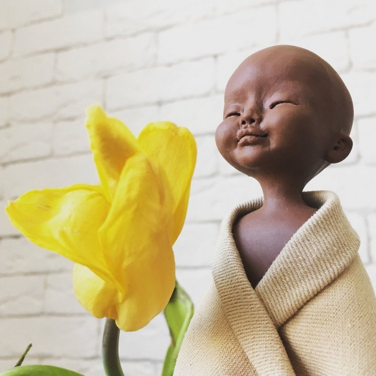 Маленький монах — Лепка авторских кукол: полимерная глина