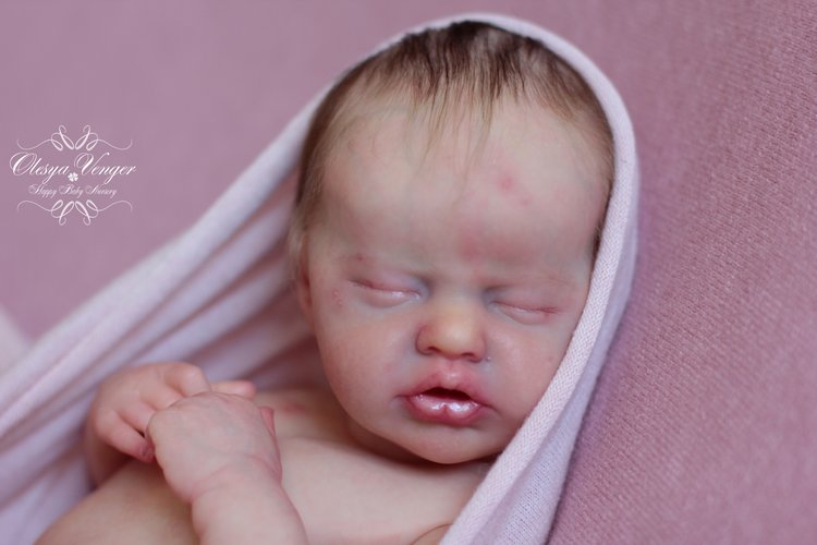 Моя крохотуля Инди. Кукла реборн Олеси Венгер