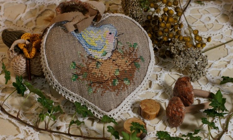 Осенний вечер — Вышивка крестиком