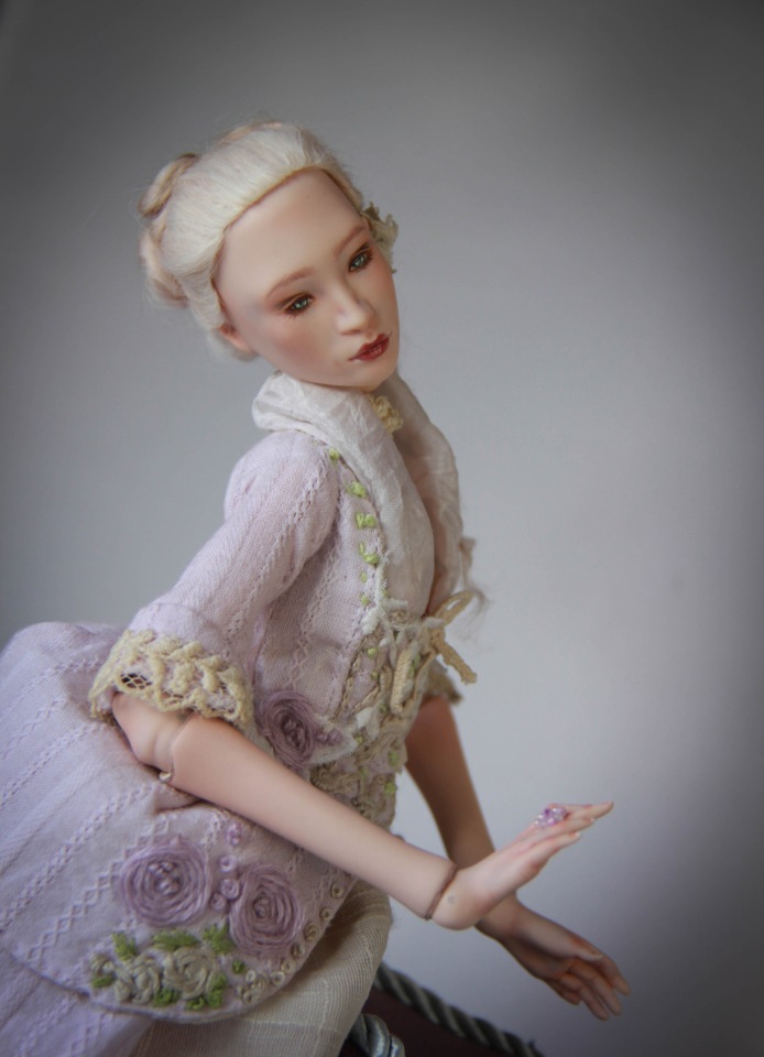 Маркиза М. Фарфоровая шарнирная кукла