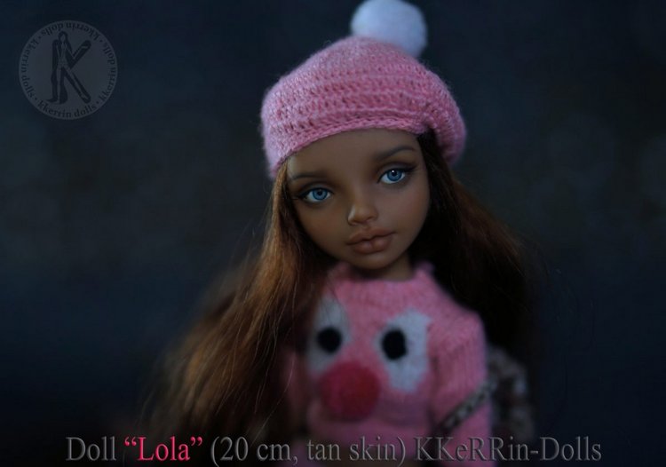 Шарнирная авторская кукла "Лола" (20см), от KKeRRin-Dolls