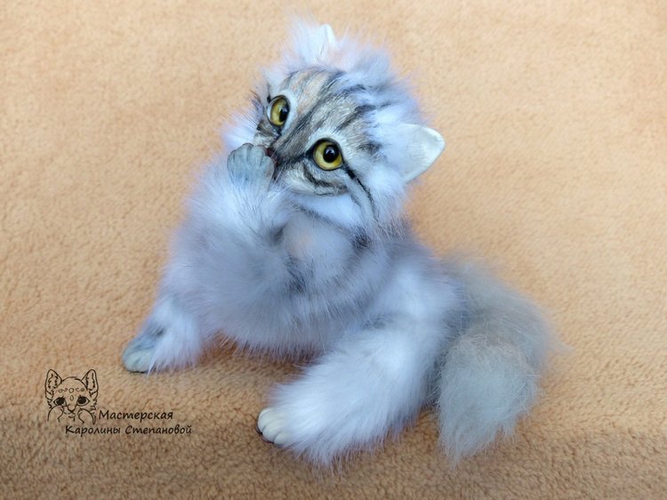 Кошечка Буся, портретная игрушка