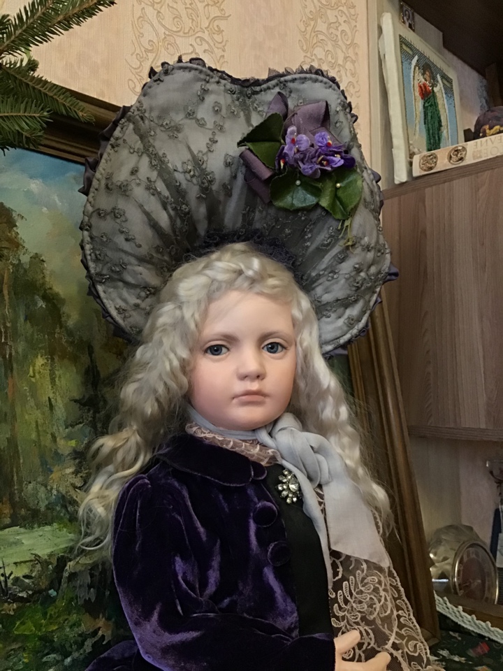 Мой первый бонет в этом году - Пармские фиалки | Бэйбики Мой первый бонет в этом году - Пармские фиалки (фото 5)