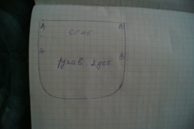 Выкройка халата для советской куклы Свердловской Оли, Лены и схожих по размерам других девочек (фото 8)
