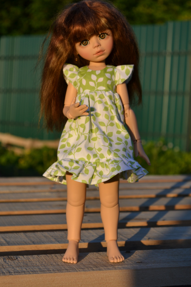 Моя маленькая Снегурочка и солнце