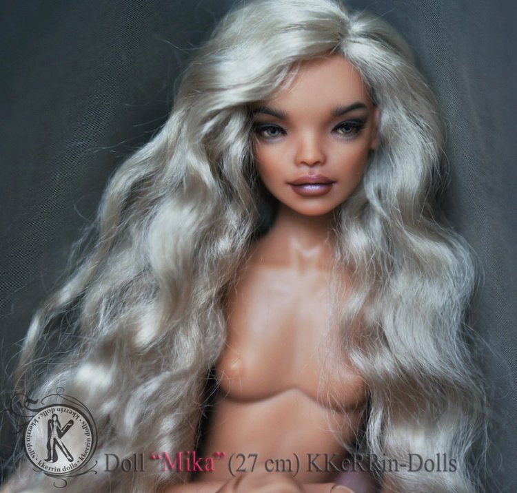 Шарнирная авторская кукла "Мика" (27см, сменные глазки, ПУ), от KKeRRin-Dolls