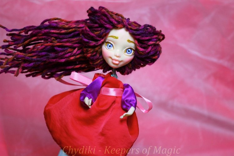 Chydiki - Fairy OOAK Art dolls, artist collectible fantasy clay toys - 6