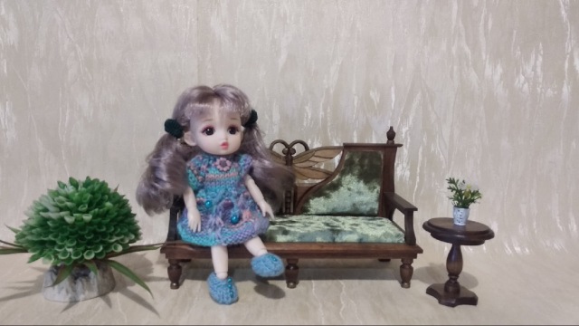 Диванчик под старину — Мебель для кукол и домиков: фото (фото 5)