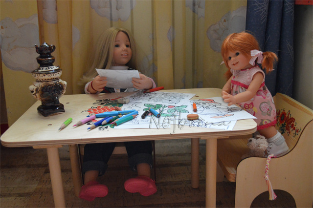 Мебель для кукол Хохлома. Вихтели Rosemarie Anna Muller (фото 6)