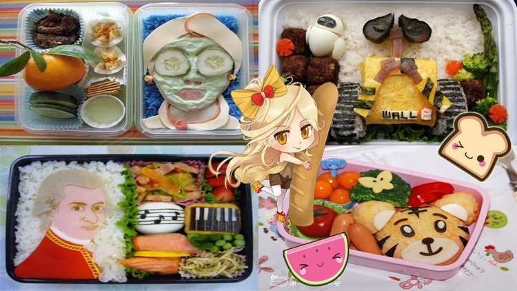 Слепила из того, что было. Кукольная еда из самозастывайки. Бенто