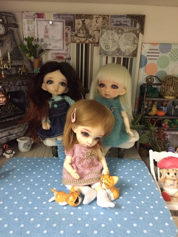 Полосатый домик — Румбоксы и кукольные интерьеры: фото