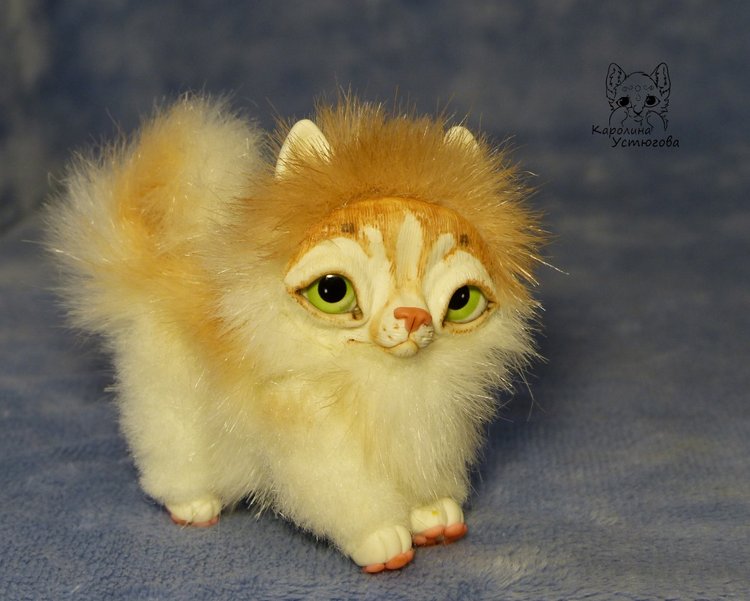 Щенок Хаски, миниатюра. Рыжий окрас