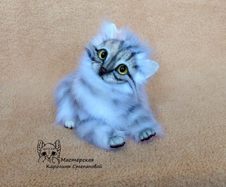 Кошечка Буся, портретная игрушка