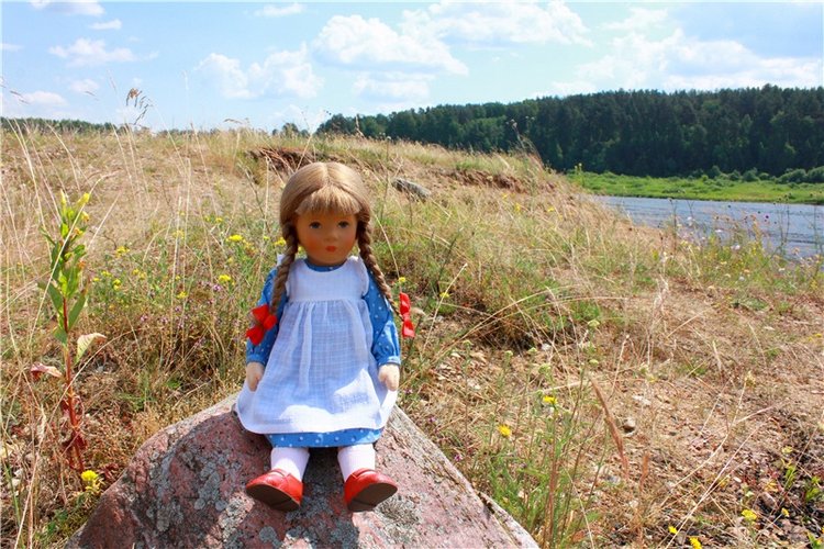 Путешествие Катрин. Katrin, Stoffpuppe Doll, Kathe Kruse