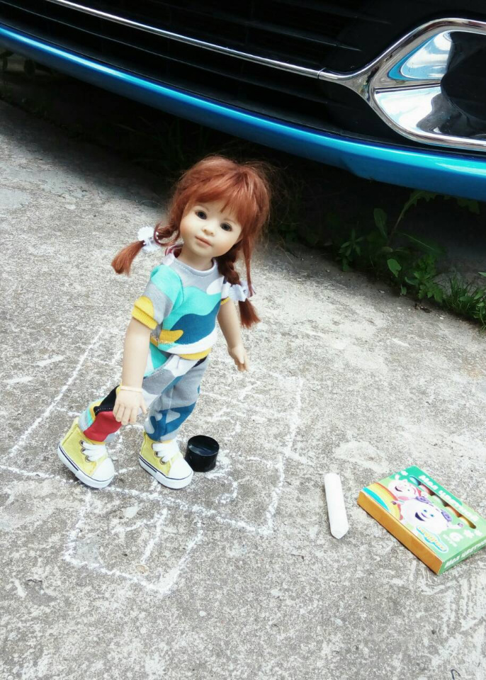 Наше лето. Коллекционная кукла Светочка Heidi Piusczok