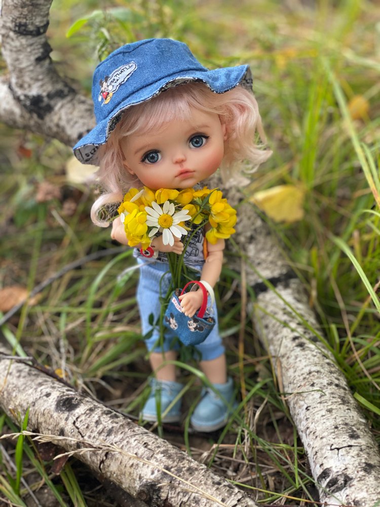 Варя в Березовой роще. Fabbi Chibbi Meadow dolls | Бэйбики Варя в Березовой роще. Fabbi Chibbi Meadow dolls