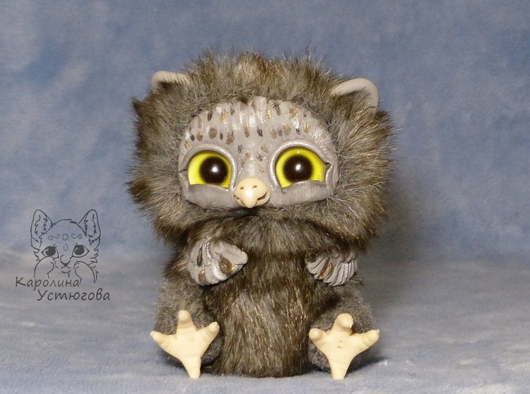 Парочка серых счастливых сов