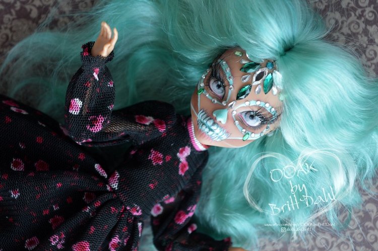 ООАК Кристальные Скелеты. Клео и Гулия Monster High (фото 3)