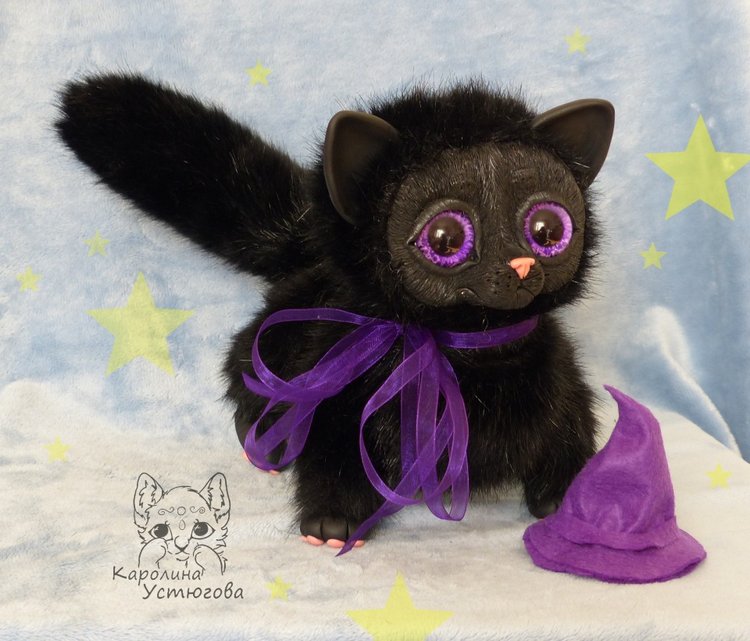 Ведьмин кот, история — Игрушки в смешанной технике (мех и глина): Арт (фото 9)