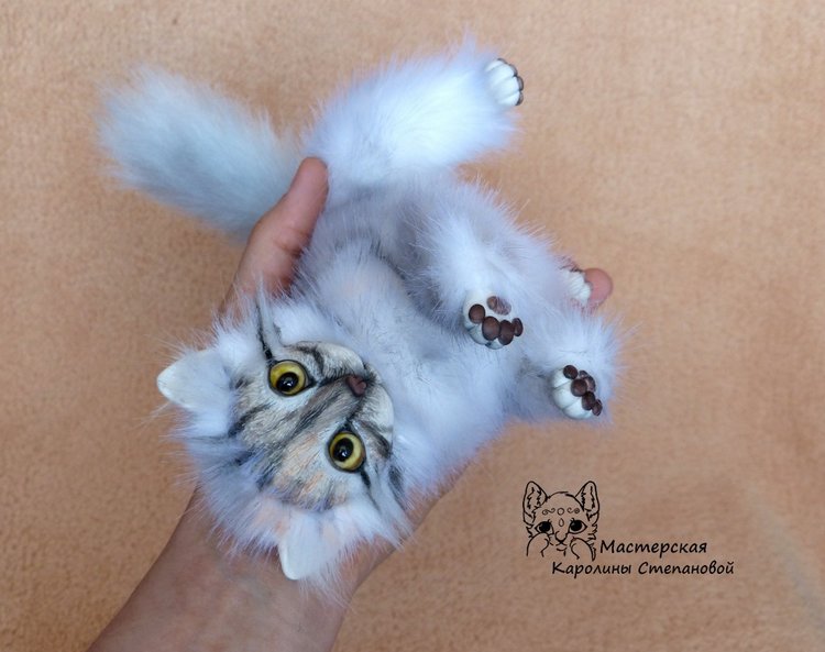 Кошечка Буся, портретная игрушка