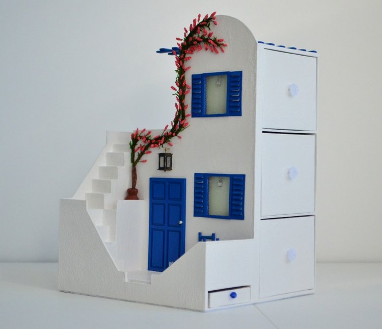 Греческая вилла — Румбоксы и кукольные интерьеры: фото (фото 3)