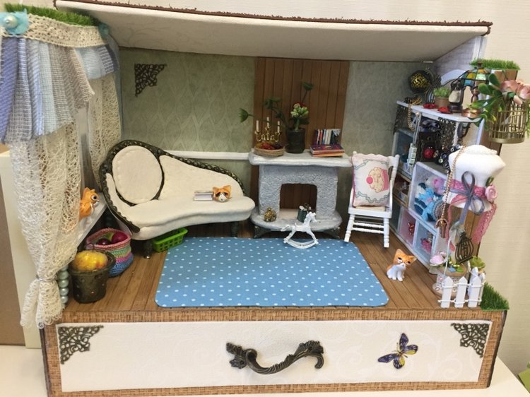 Дом швеи-вязальщицы — Румбоксы и кукольные интерьеры: фото