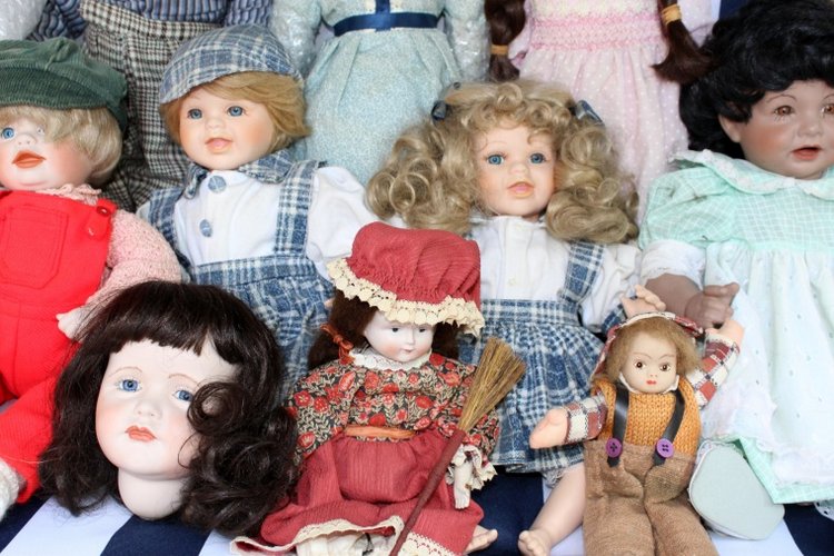Большая коллекция Винтажных реплик с антикварных кукол - Часть 2